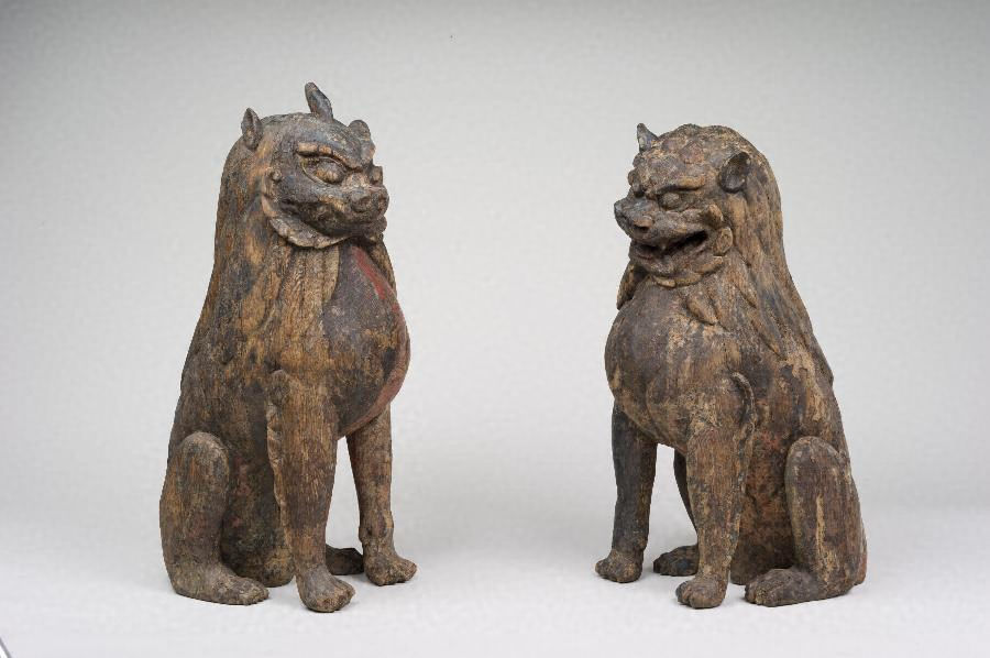 木造獅子狛犬 文化遺産オンライン