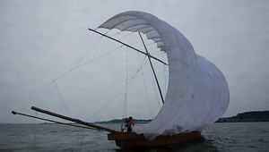 霞ケ浦の帆引網漁の技術