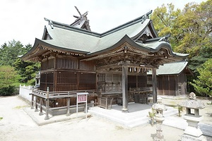 蚊屋島神社幣殿及び拝殿 かやしまじんじゃへいでんおよびはいでん