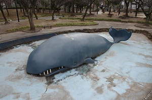 道徳公園クジラ池噴水