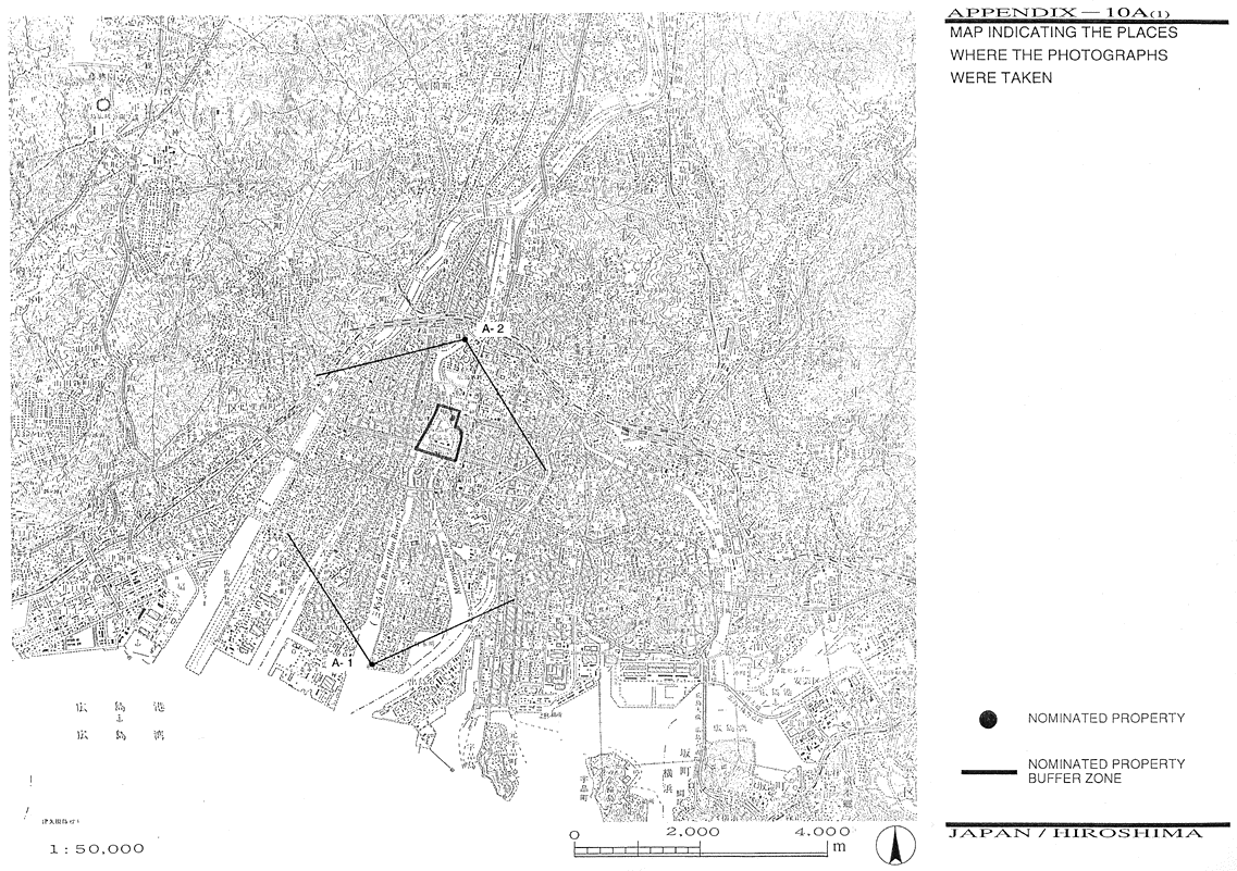 MAP INDICATING THE PLACES WHERE THE PHOTOGRAPHS WERE TAKEN