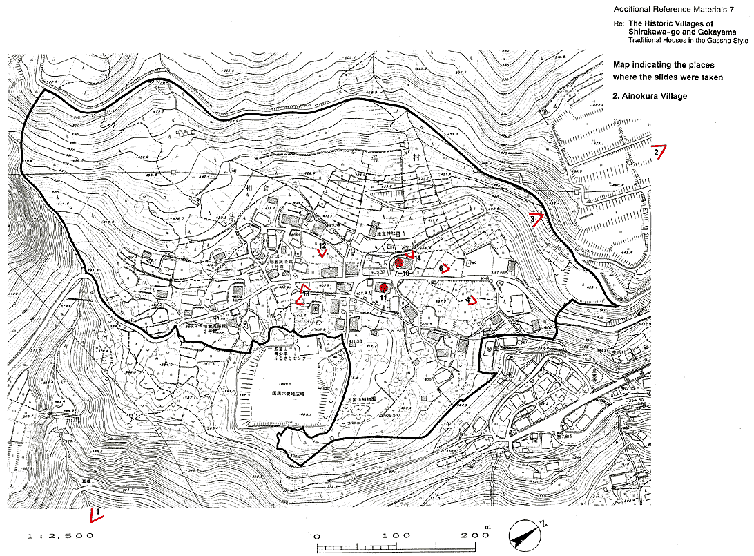 MAP INDICATING THE PLACES WHERE THE SLIDES WERE TAKEN